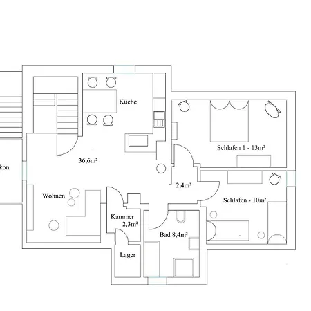 Haus Mariechen Whg 1 - 5-Sterne-Dtv-Klassifizierung Nahe Silbersee Mit Balkon & Sauna, Freibad Fusslaeufig Lägenhet Frielendorf