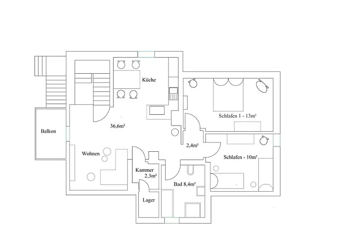 Haus Mariechen 5-sterne- Whg 1 Nahe Silbersee Mit Balkon & Sauna, Freibad Fusslaeufig Appartement Frielendorf